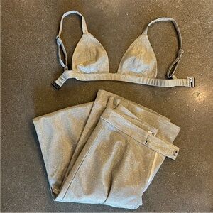 SLA the label Sparkle Crop and Pants Set